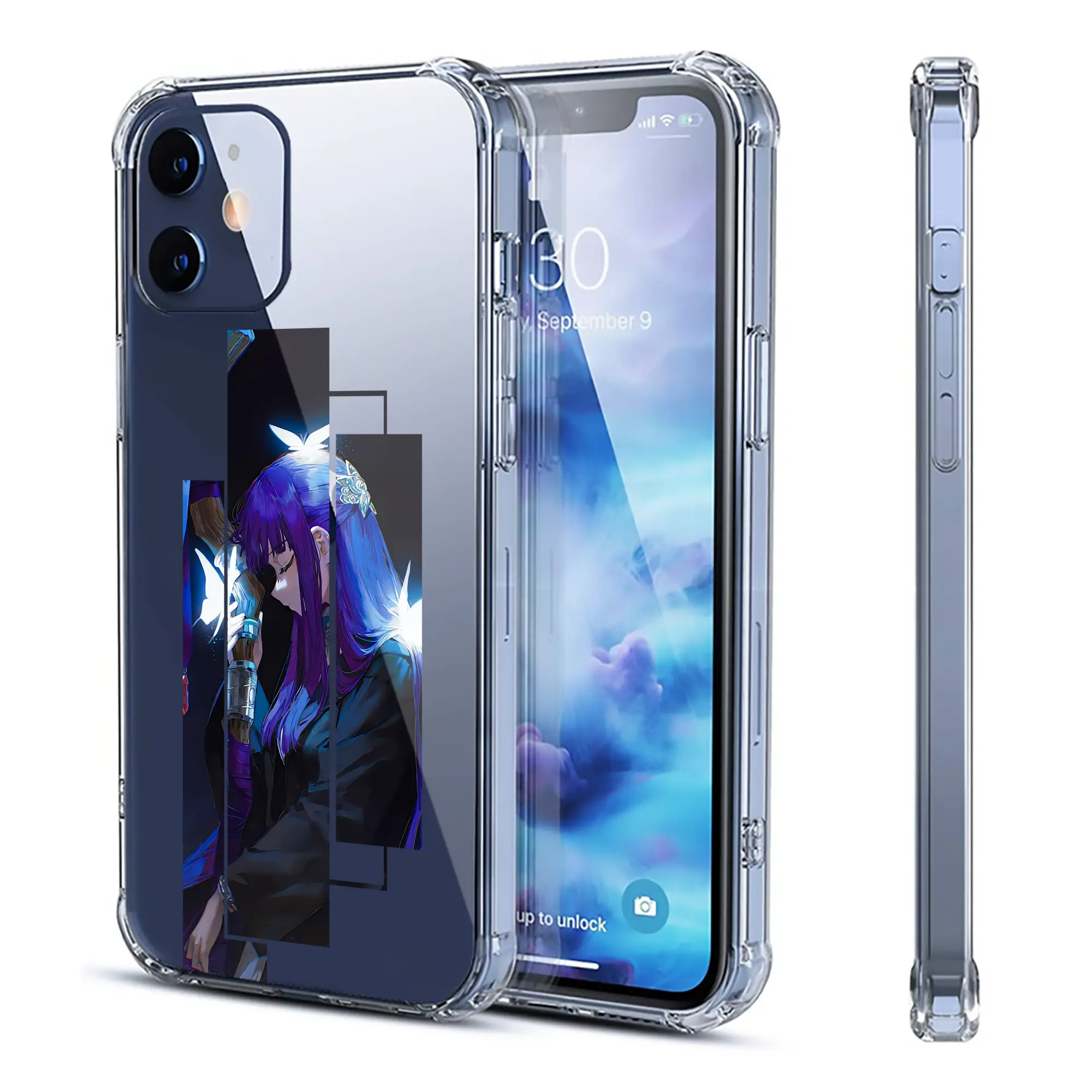 葬送のフリーレン（Frieren） グッズ,フェルン（Fern） - IPhone 12シリーズ対応 ・ 透明スマホケース ・ クリアソフトケース ・ TPU素材 ・ 耐衝撃 ・ 高密着 ・ 防汚 防指紋 ・ 簡単着脱